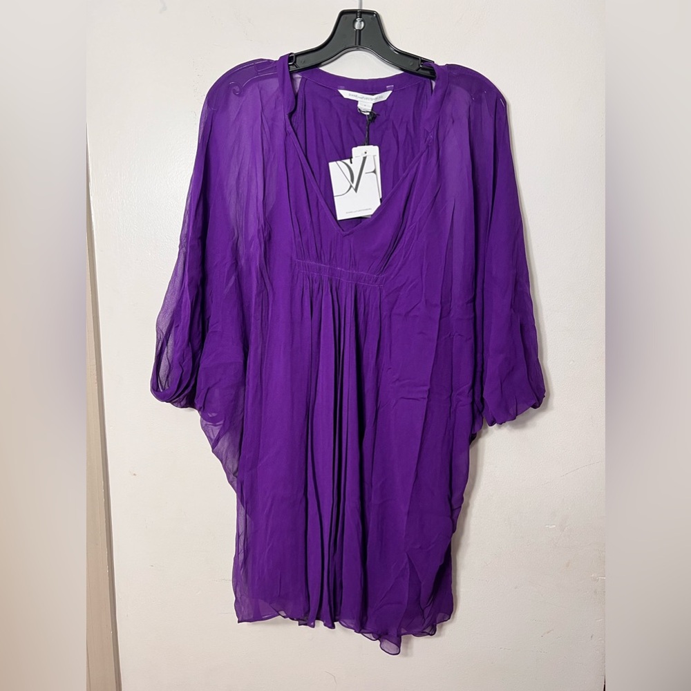 NWT Diane Von Furstenberg Fleurette Silk Dress size 0